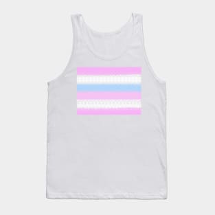 Spirograph Patterned Bigender Flag Tank Top